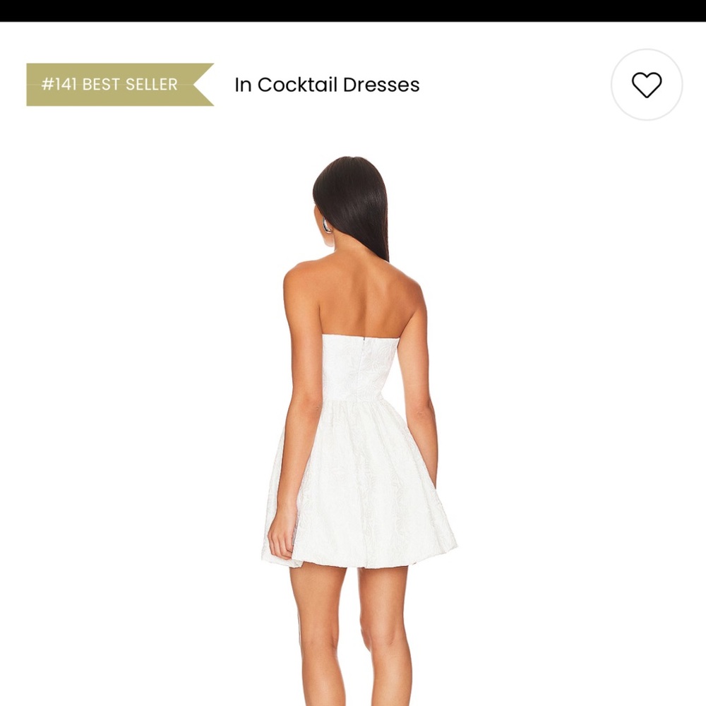 Amanda Uprichard White Strapless Mini Dress